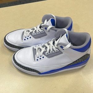 Retro Air Jordan 3’s White and Blue